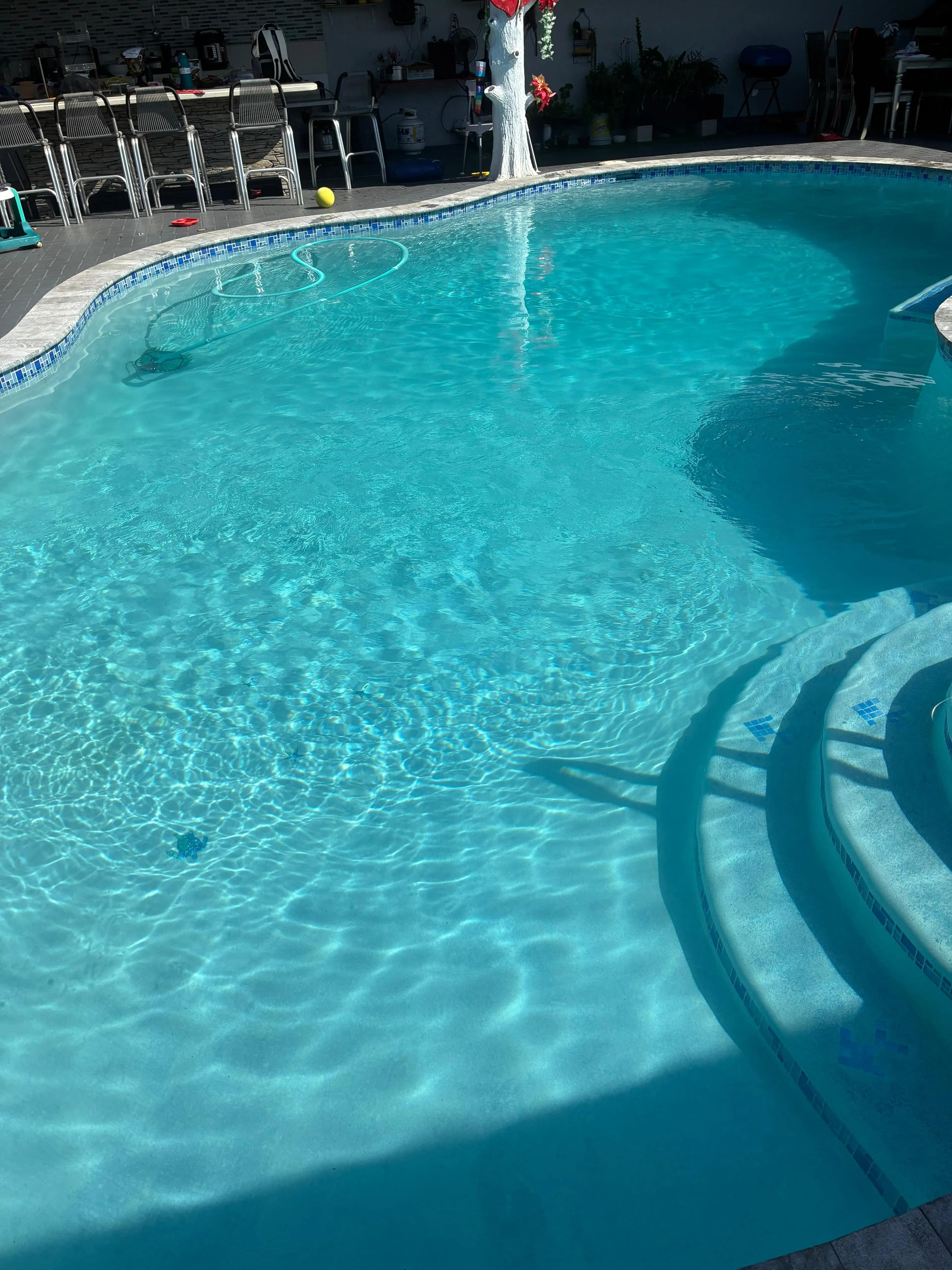 Crystal clear pool after professional cleaning by A. Jiménez in Miami